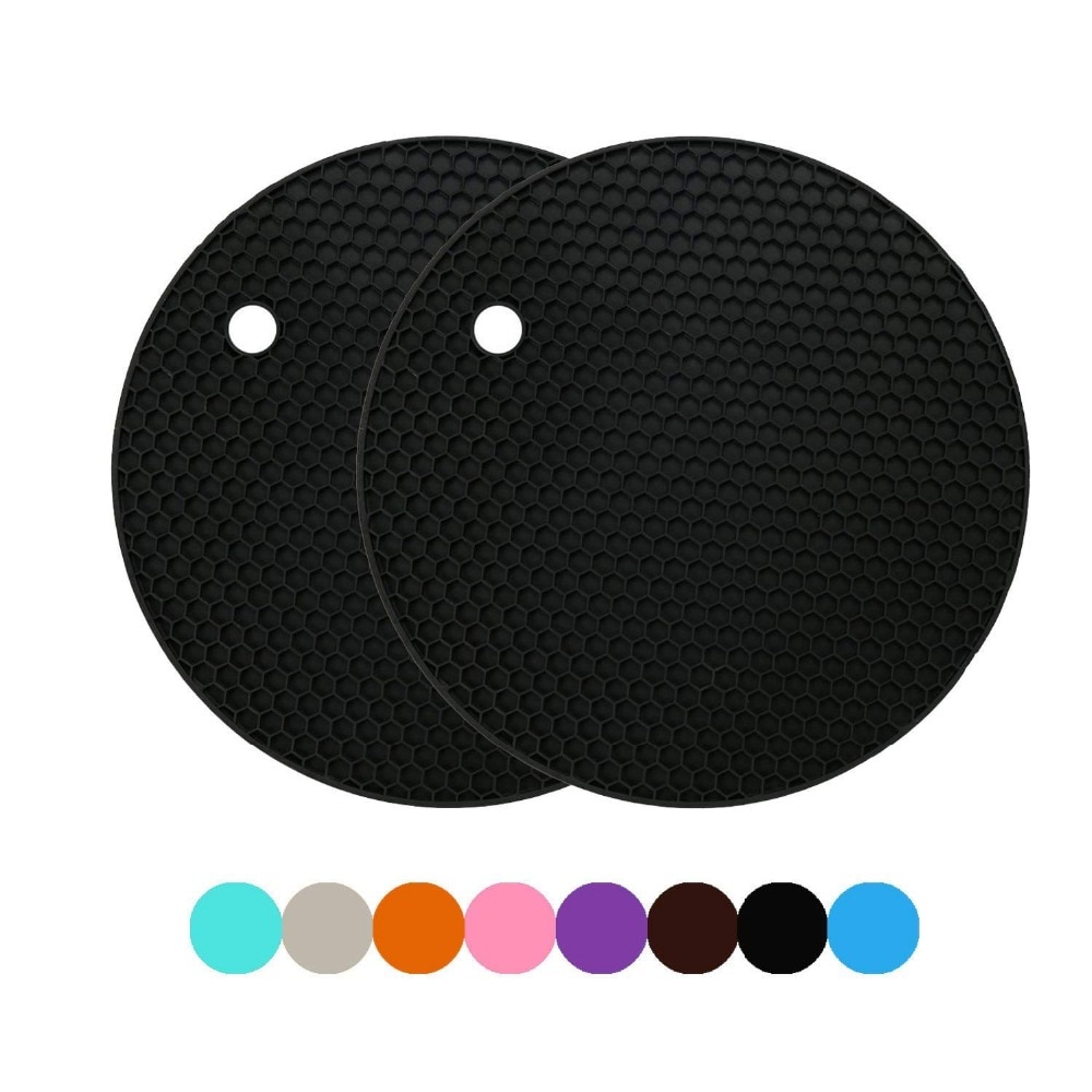 Ronde Hittebestendige Siliconen Mat Drink Cup Onderzetters Antislip Pannenlap Tafel Placemat Keuken Accessoires Onderzetters