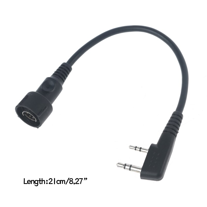 Mini-Din Connector Kabel Geldt Voor Medium Duty Throat Mic Pro Oor-Trillingen Microfoon