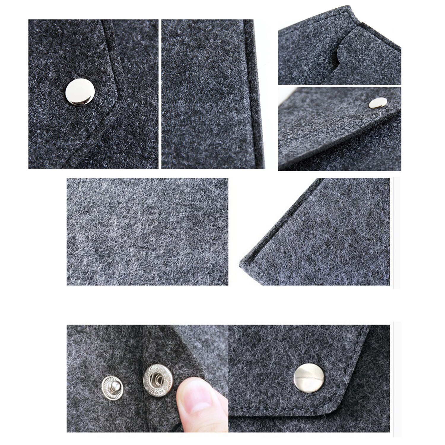 Simple Solid A4 Big Capacity Document Bag Business Briefcase File Folders Chemical Felt Filing Products Student