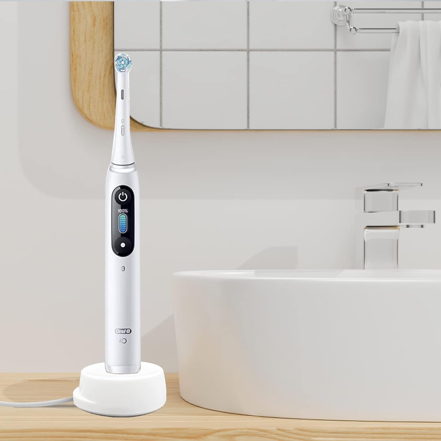 Ladestation für elektrische Zahnbürsten, kompatibel mit Oral B IO Serie 7 Serie 8 Serie 9, magnetische Reise-Ladestation für iO7 iO8