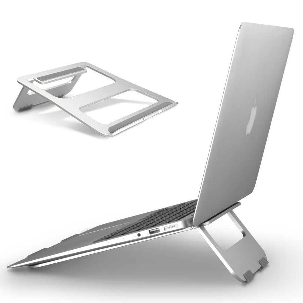 Tragbarer klapphalter aus aluminiumlegierung, laptopständer, schreibtisch, bett, tischständer, macbook-computer, rutschfeste halterung für 11-17 zoll