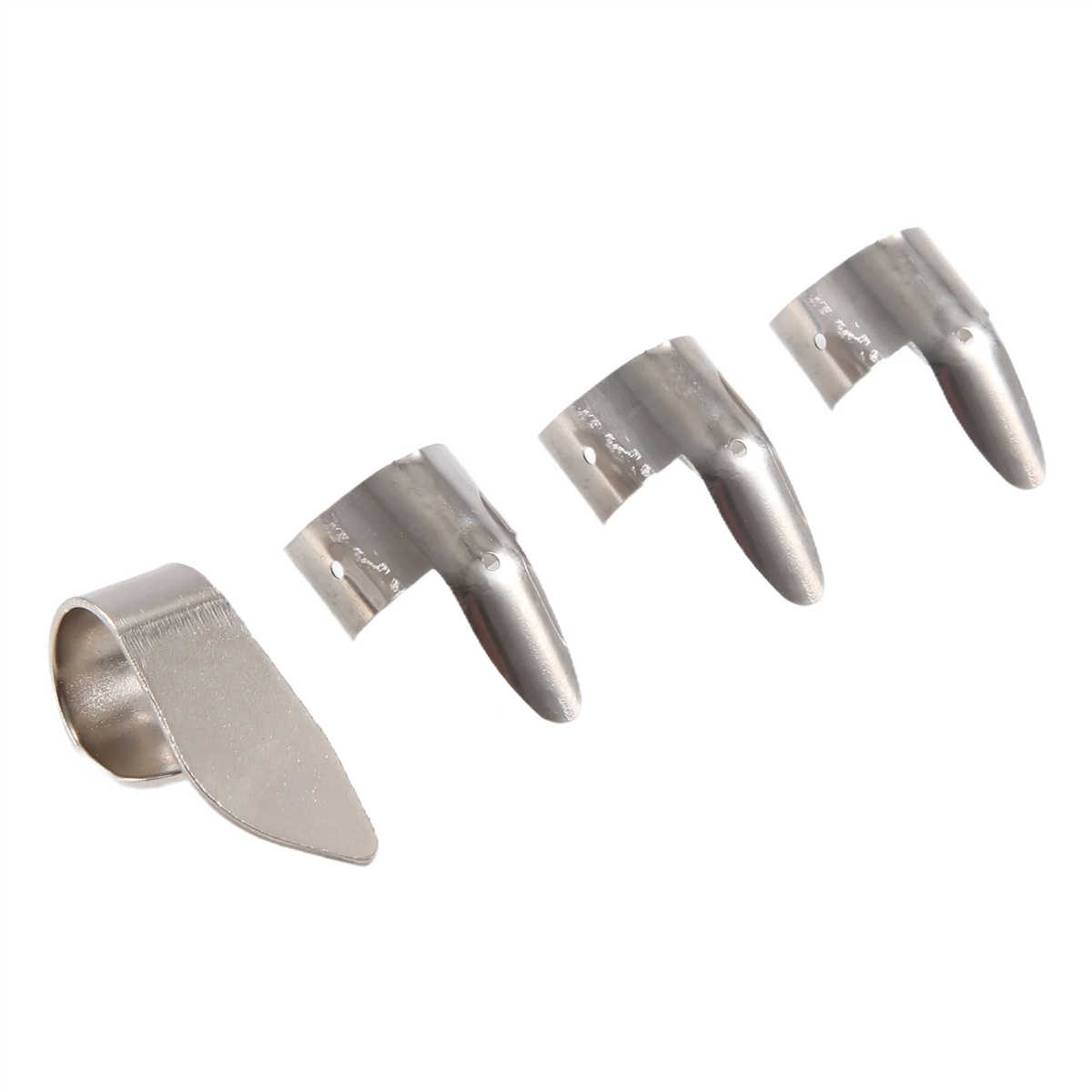 3 Metall-Fingerplektren + 1 Daumenplektrum-einstellen Gitarren-Fingerpicks für Gitarre Dobro Banjo usw.