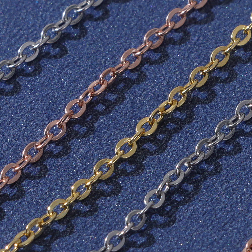 JOfor-Rallonge en acier inoxydable pour bracelet et collier, accessoires de bijoux durables, ne se décolore pas, sécurité, or et argent
