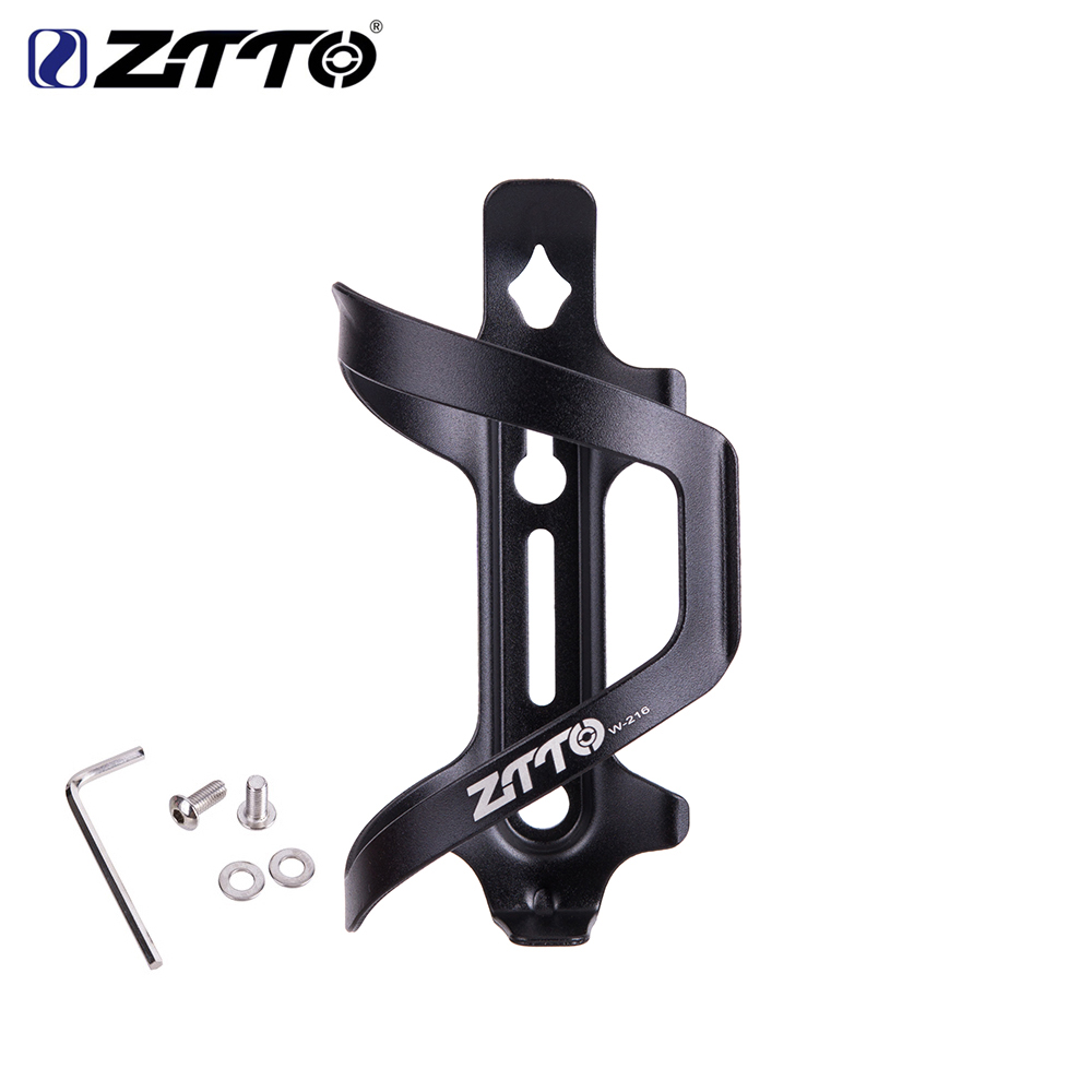 ZTTO vtt porte-bidon ultraléger en alliage d'aluminium haute résistance support d'eau accessoires de cyclisme pour VTT vélo de route: Black