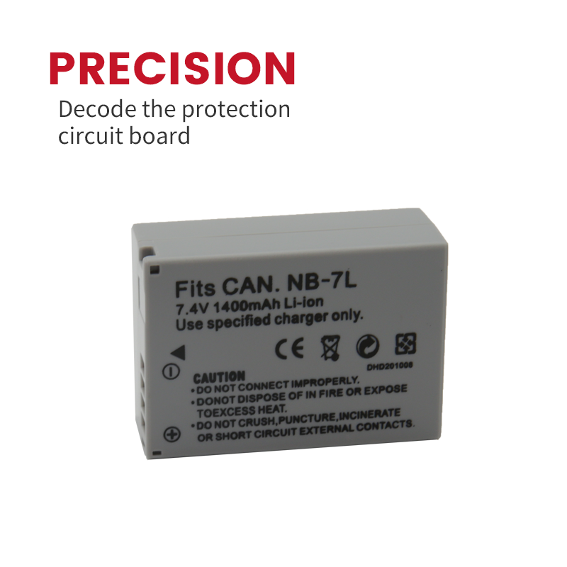 EPHESTION NB-7L NB7L NB 7L Battery For Canon G10 G11 G12 SX30 SX30IS Camera Batteries High Capacity Rechargeable Li-ion Battery