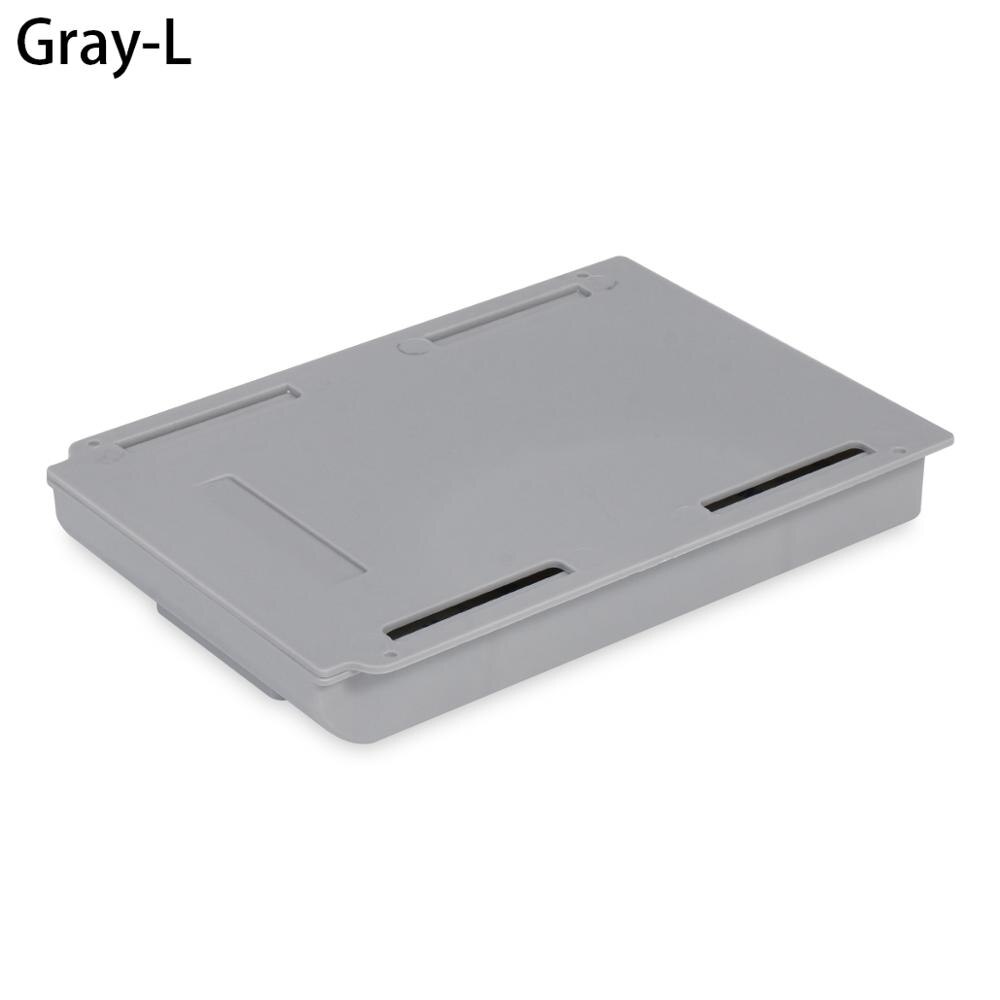 Self Stick Pencil Tray Desk Table Storage Drawer Organizer Box Under Desk Stand Self-adhesive under-drawer storage box
