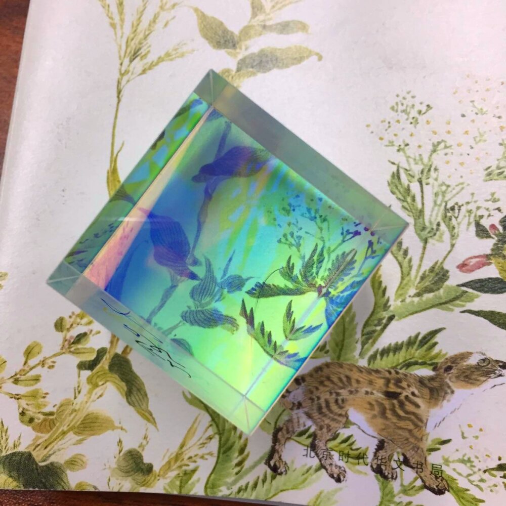2pcs 3.4x3.4x4cm Cross Dichroic Cube Combiner&Splitter X-cube Optical Prism