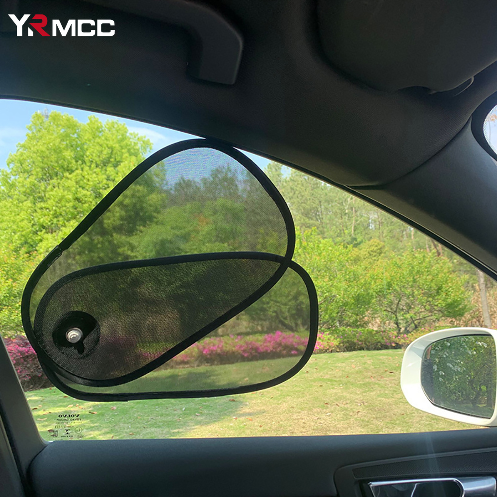 Parasol para coche, 2 uds., parasol de ventana lateral giratorio ajustable, Protector de parabrisas de Material grueso, accesorios universales para coche de verano