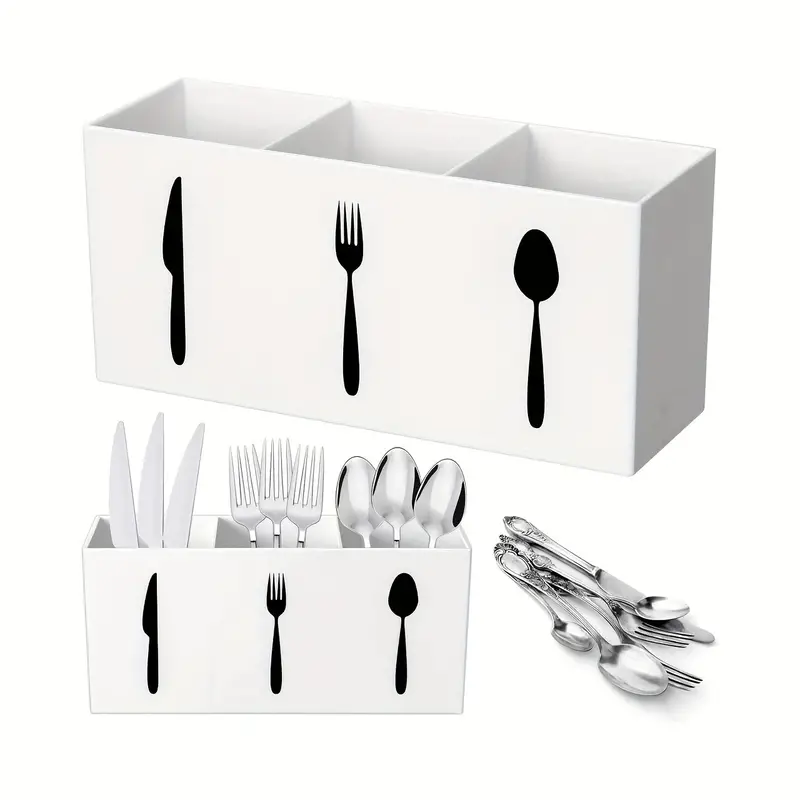 Support de rangement en plastique pour couverts de cuisine, étagère à couteaux, porte-égouttoirs, cuillère, fourchette, baguettes, outil de cuisine F2