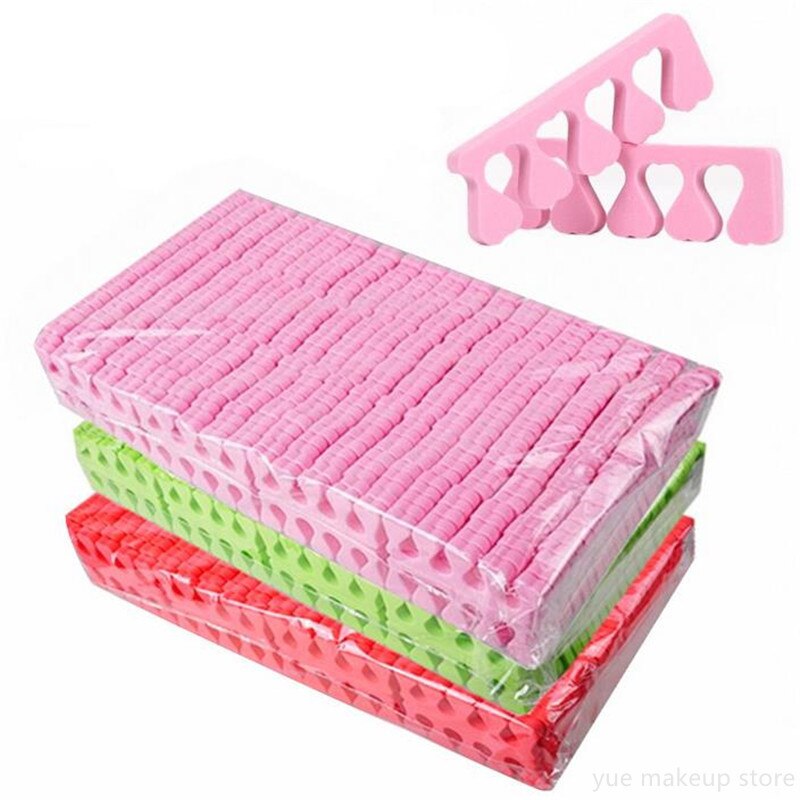 100/200/500pcs Soft Foam Pedicure Toe Separators Nail Art Finger Separators Toe Stretcher For Toe & Finger 20#