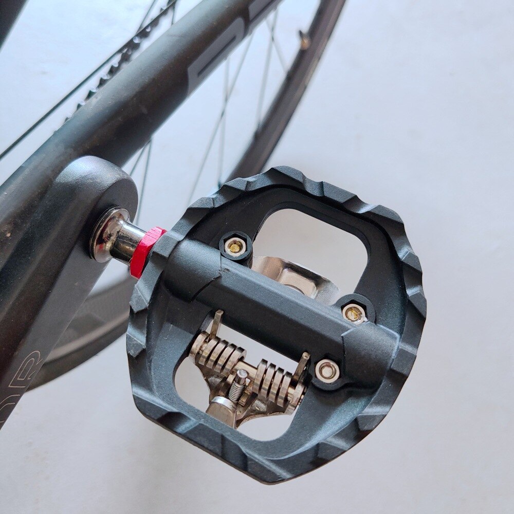 Pédale de vélo vtt autobloquante SPD pédales double plate-forme adaptateur convertir avec taquet pour SHIMANO SPD LOOK système KEO