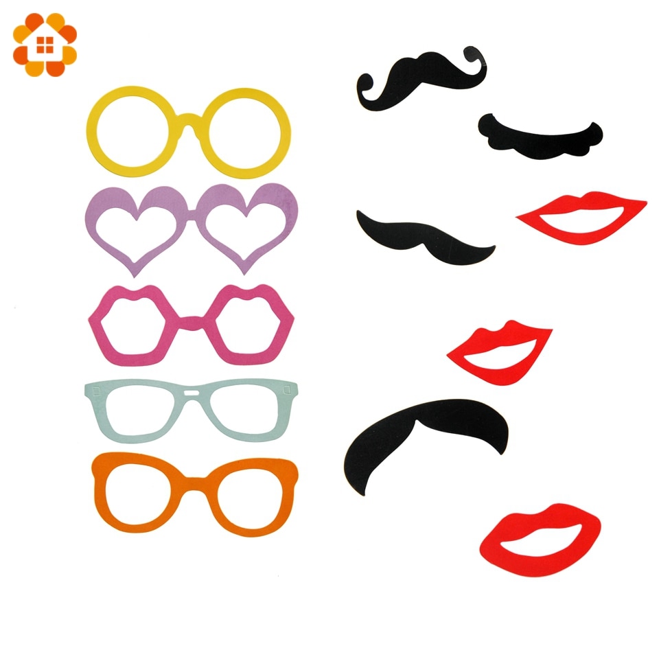 31 sztuk/zestaw śmieszne wąsy czerwone usta foto budka rekwizyty wesele dekoracje Photobooth ślub wieczór panieńnarty materiały na imprezy okolicznościowe
