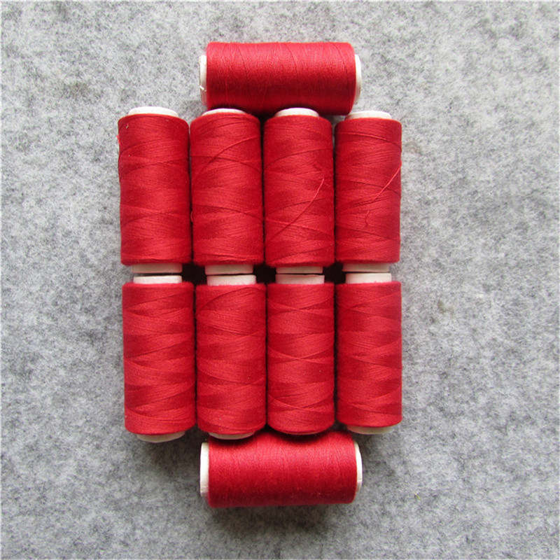 embroidery thread sewing machine thread clothing accessory 20 kind of colour select 100 yard 10pcs sell: red