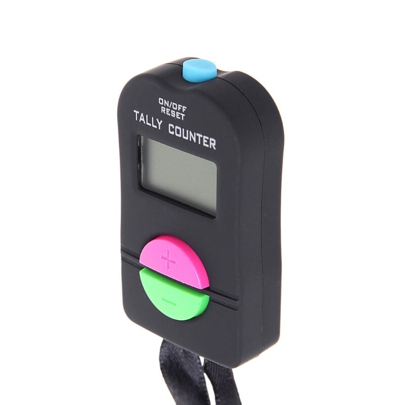 Digital Hand Tally Counter Electronic Manual Clicker Golf Gym Hand Held Counter