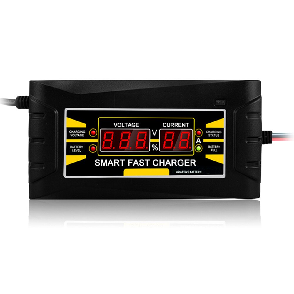 Full Automatic Fast Smart Car Battery Charger12V 10A 6A Lead Acid/GEL Battery Charger LCD Display EU Plug US Plug