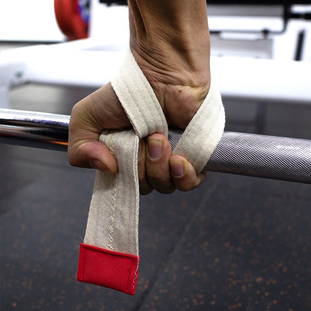 1 Pair Cotton Lifting Straps Wear-resistant Adjustable Fitness Wrist Wraps Durable Non-slip Deadlift Fitness Straps Build Muscle