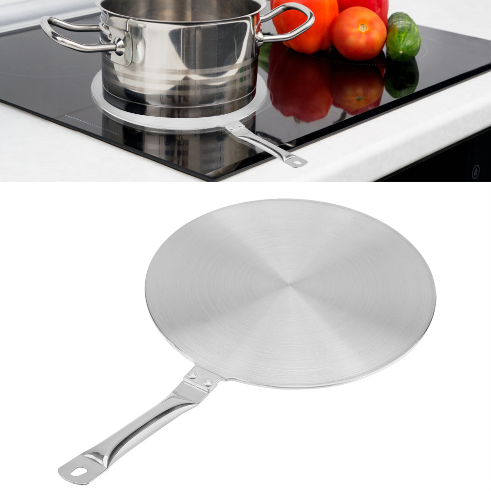 Rustfrit stål induktion komfur varmeveksler plade adapter varme diffusor konverter til gas / el / komfur husholdning