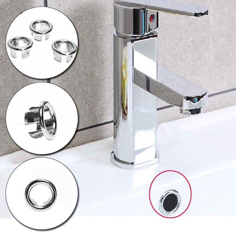 3pcs plastic overflow hole cover commonly used basin washbasin washbasin accessories full water overflow decorative cover