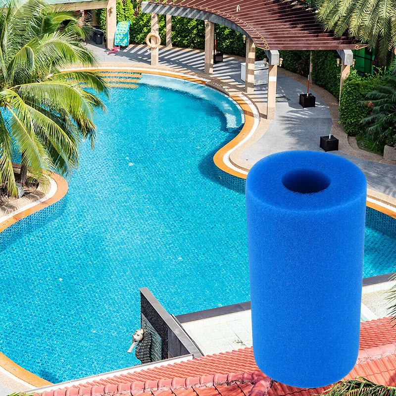 1pc blå pool rengøringsnet swimmingpool blad skimmer mesh ramme net til rengøring af swimmingpool / bjærgning pool vand skrald