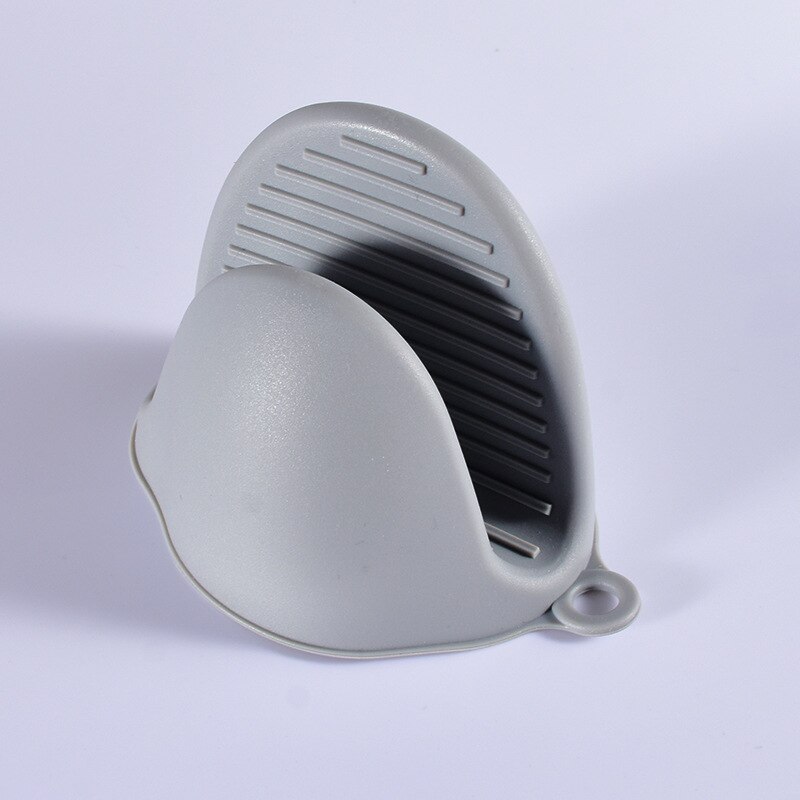 Gants de four en Silicone pour micro-ondes, 1 pièce, mitaine résistante à la chaleur, poignées antidérapantes, pinces à bol, Gadgets de cuisine, directe: Light gray