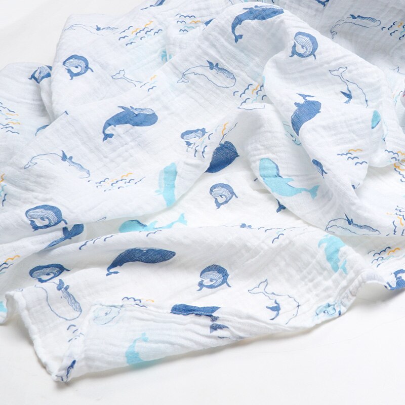 Muslinlife 1 Pc 100% Cotton Baby Swaddles Soft Breathable Blankets Style Gauze infant wrap Newborn Baby Receiving Blanket