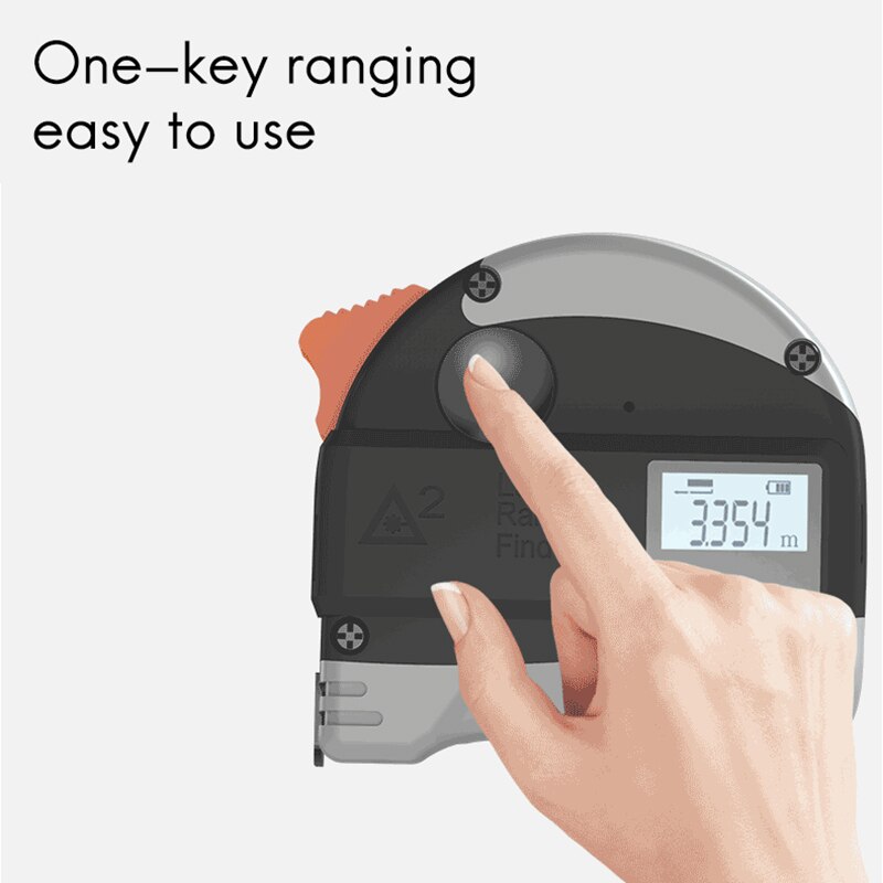 2 in 1 Electronic Ruler Digital Display Multifunction Precision Infrared Meter Distance Meter Surveyor