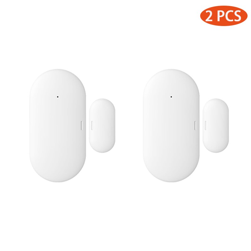 Tuya smart zigbee dør vindu kontakt sensor smart hjem trådløse dørdetektorer åpne/lukke app fjernalarm: Zigbee dør 2 stk