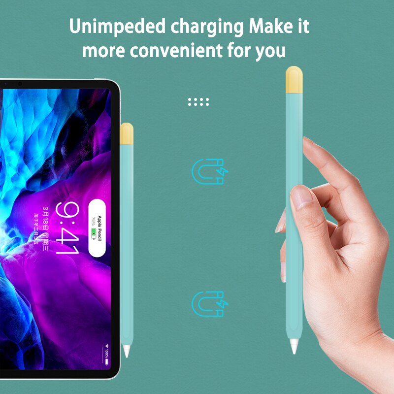 Cukierki miękkiego silikonu piórnik dla Apple ołówek 2 1 rysik Tablet pióro ekran dotykowy rysunek pióro pokrywa dla iPad ołówek