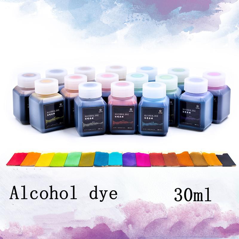 Colorants à l&#39;alcool pour cuir, bricolage manuel, outils de sculpture du cuir, tannage végétal, taches de cuir sans odeur 30ml