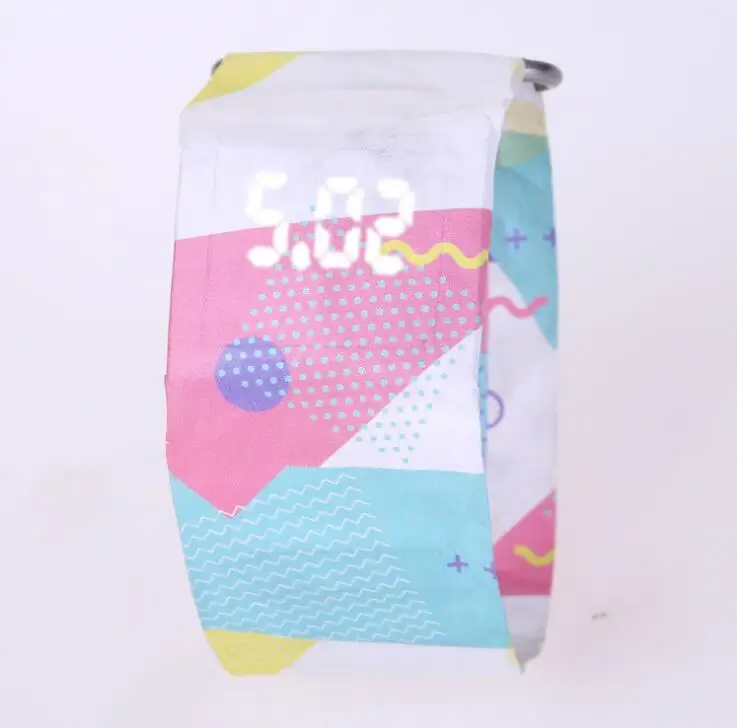 Relojes de papel creativos para hombres y mujeres, relojes digitales LED, relojes deportivos, precio barato,