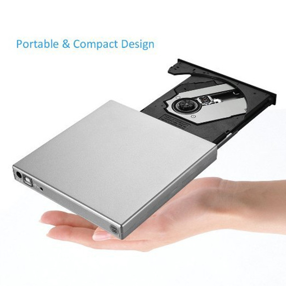 DVD ROM Externes Optisches Laufwerk USB 2,0 CD/DVD-ROM CD-RW Player Brenner Slim Reader Recorder Computer Komponenten