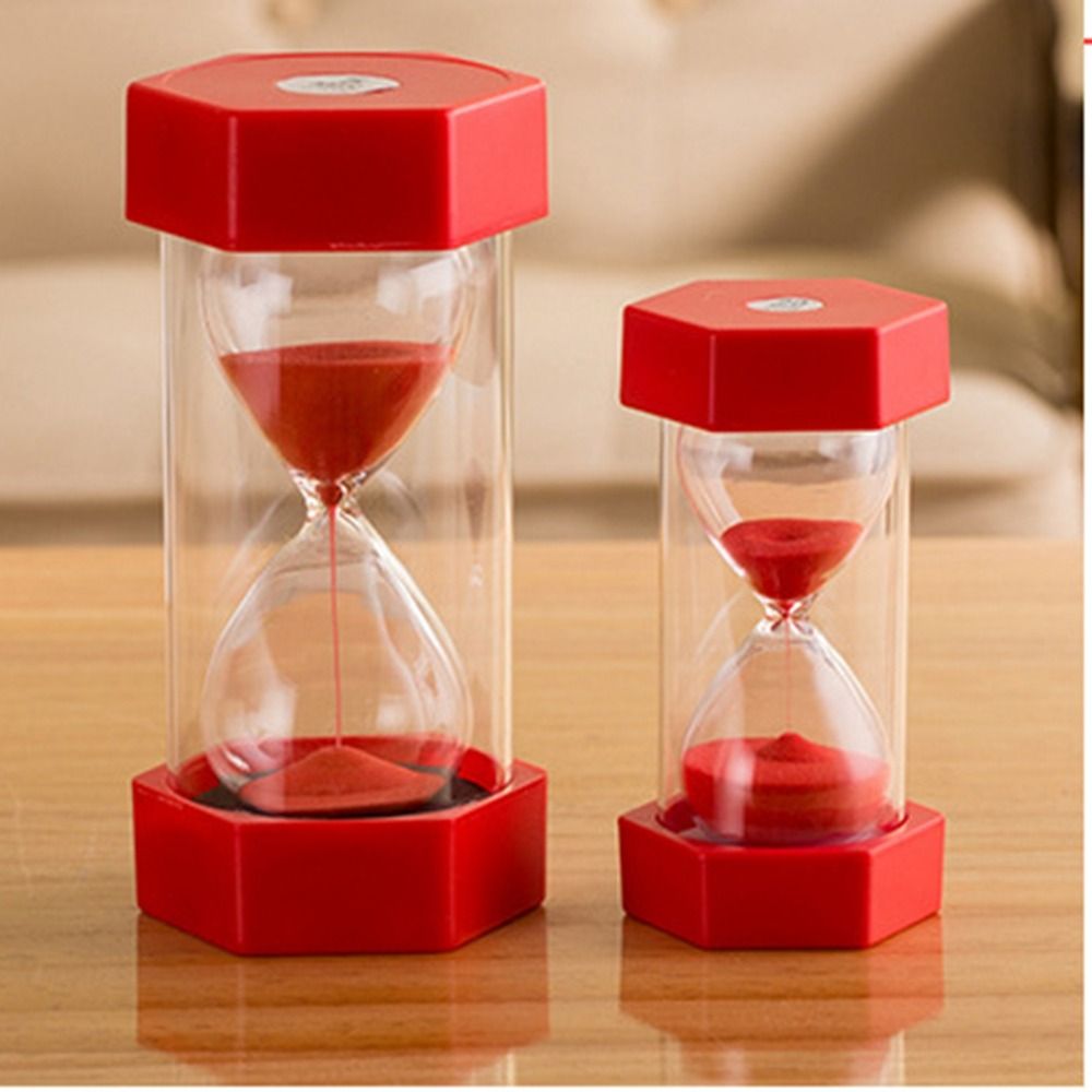 Minuterie de douche rotative pour étudiants, ornement de bureau, bouteille de sable mouvant, sablier hexagonal, horloge de sable, d'anniversaire
