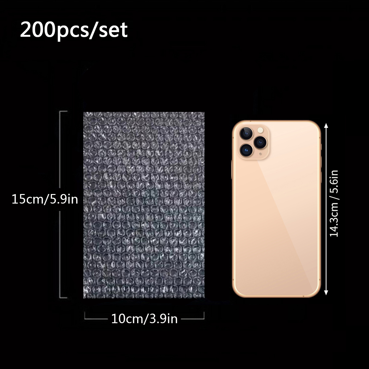 100pcs Cushion Wrap Pouches, Bubble Pouches, Bubble Out Wrap Bags, Bubble Bags, Bubble Bags For , Bubble Sleeves: Yellow