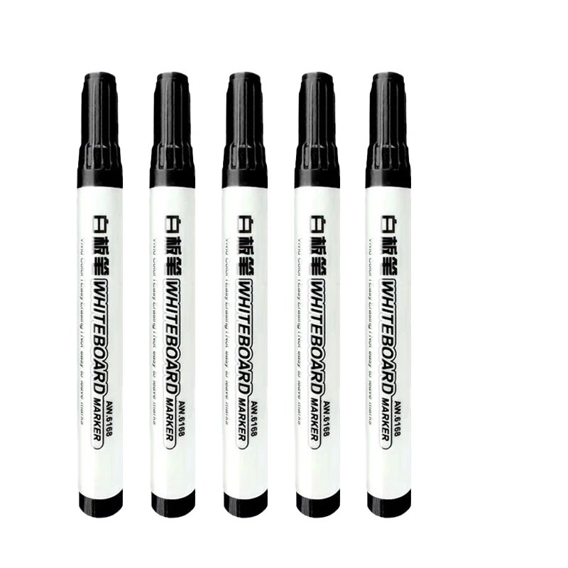 4/8 stuks zwarte uitwisbare whiteboard-pen, rood blauw af te vegen grote koppen, glazen notitiepen met grote capaciteit, whiteboard-markeerstift: Bordeaux