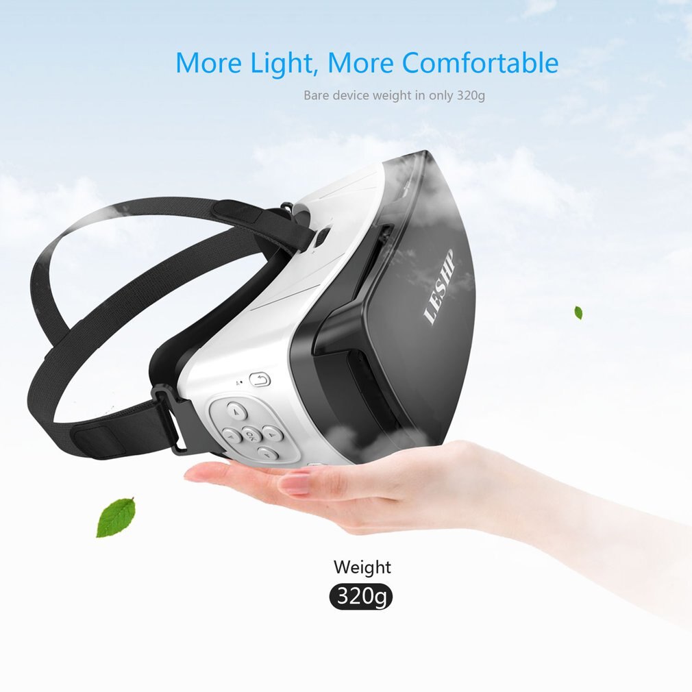 Leshp 3D Vr Bril Headset Virtual Reality Bril Vr Doos Spelen Films Foto 'S Genot Voor Smartphones