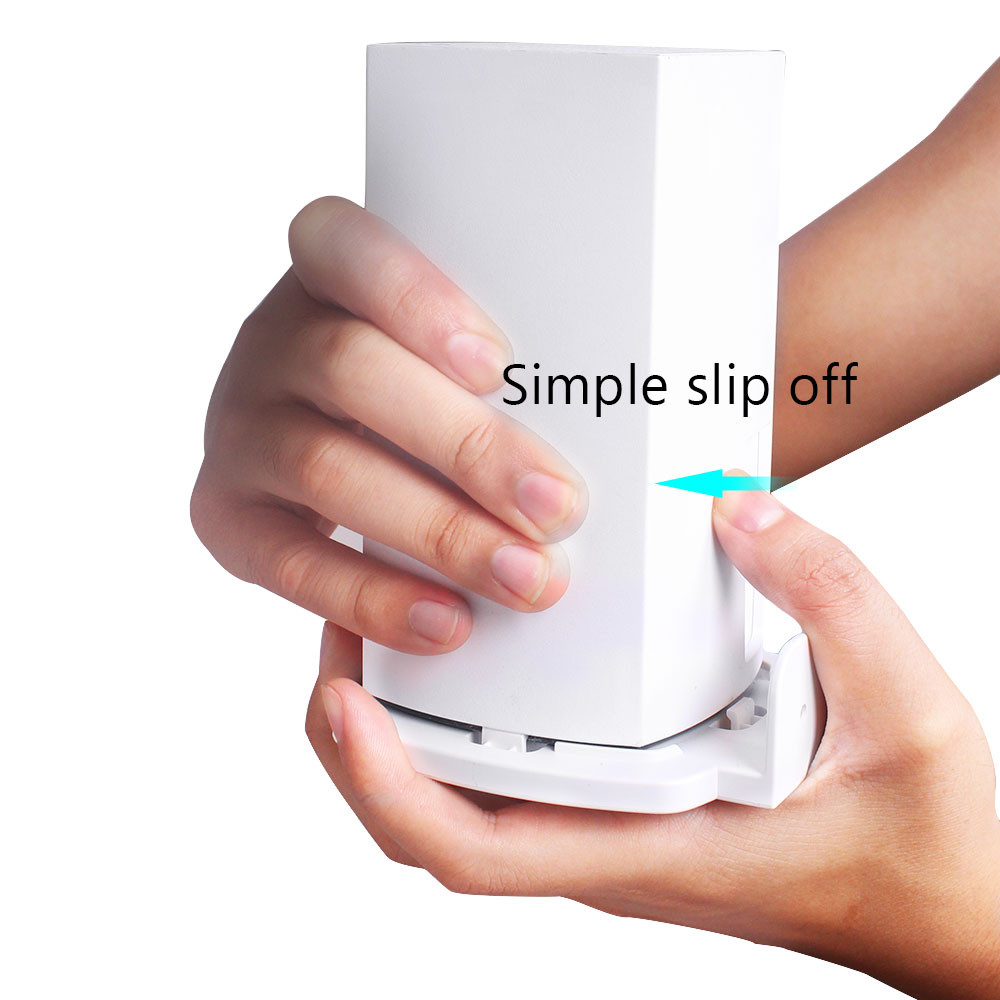 Väggfäste för linksys velop dual-band mesh wifi-system snygg väggmonterad konsol wifi router hylla med skruvmejsel