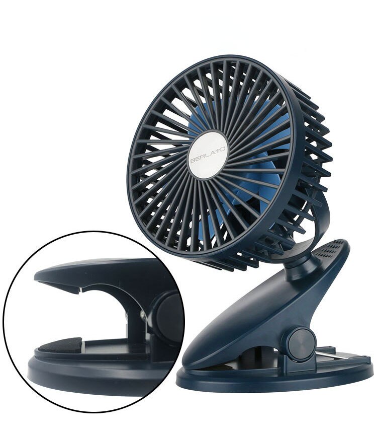 Portable USB Mini Fan Safety Clip On Desk Edge Fan For Universial