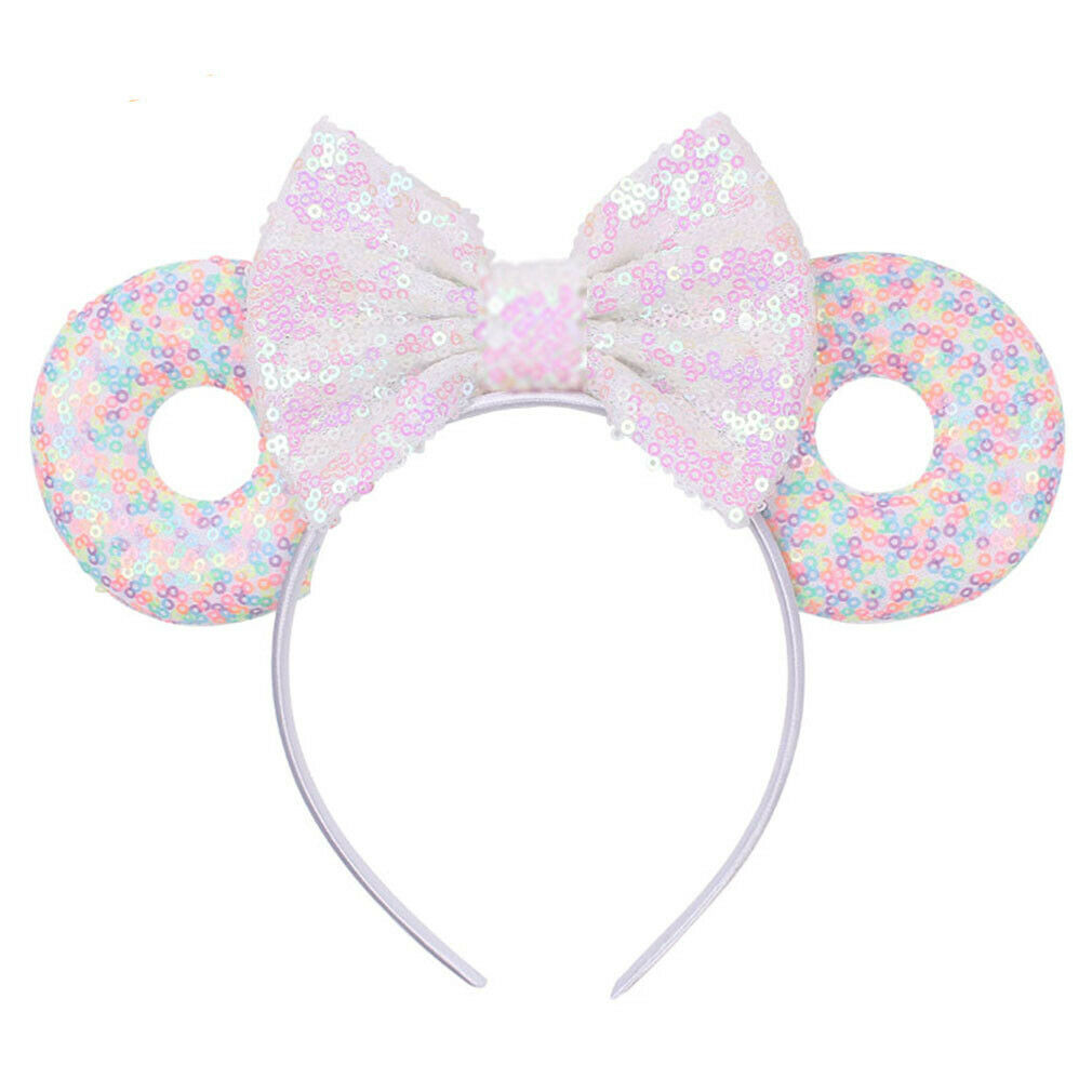 Meisje Kid Haar Hoepel Band Donut Muis Oren Boog Knoop Party Accessoires Hoofdband: 7