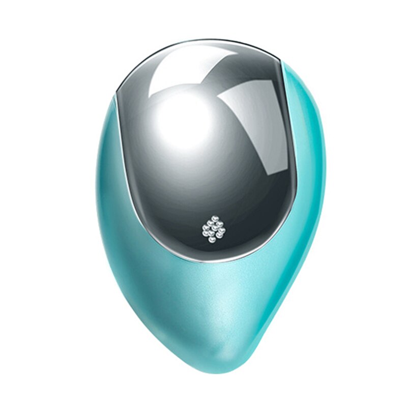 1 stücke Magie Tragbare Elektrische ionisch Haarbürsten Elektrische Massage Kämme Mini Ionen Vibration Haar Pinsel Kopf Massagegerät Haar Salon: Blau