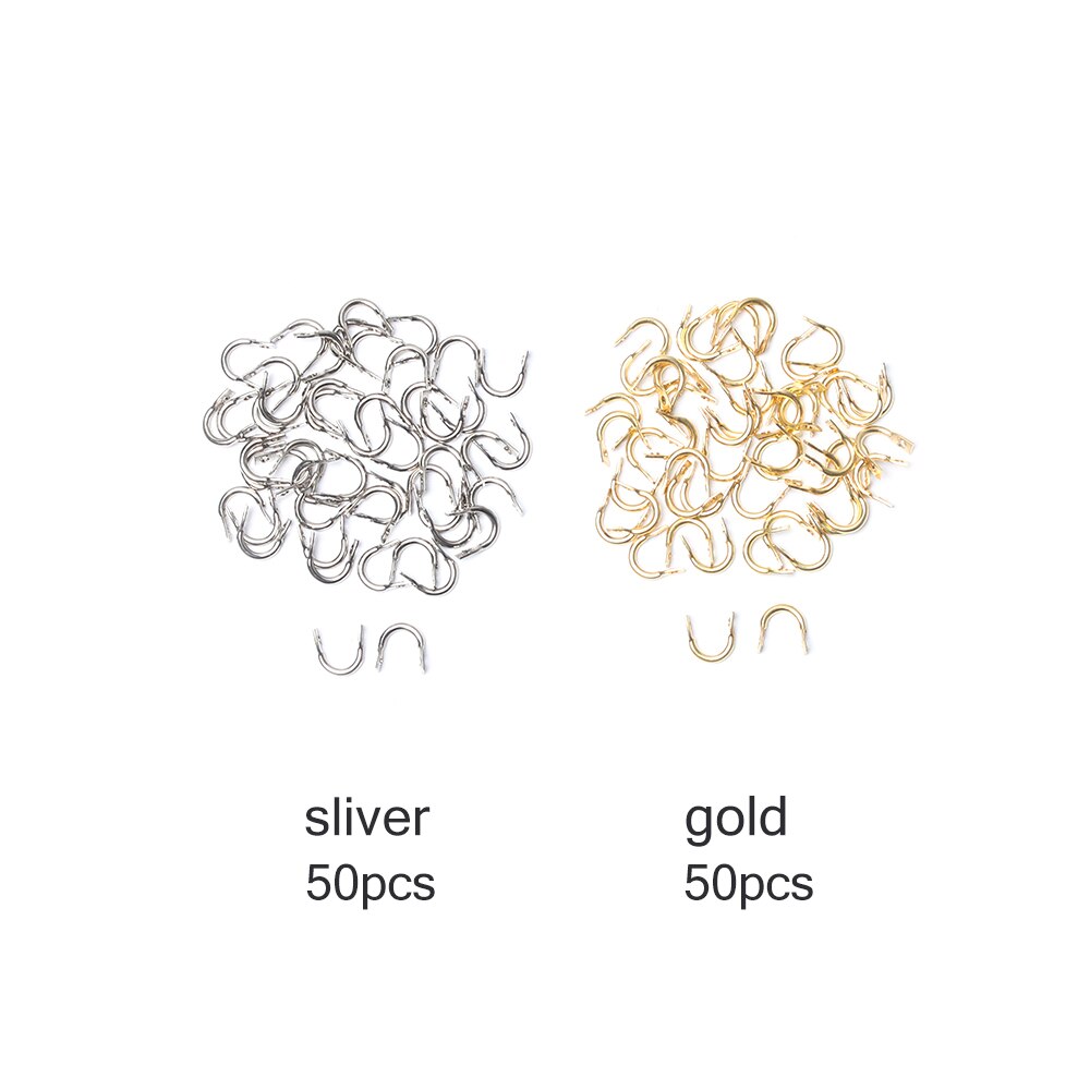 50 Pcs -Spin Clevises Spinner Spin Messing Diy Spinner Aas Spinner Vissen Lokt Accessoires Clevis Visgerei