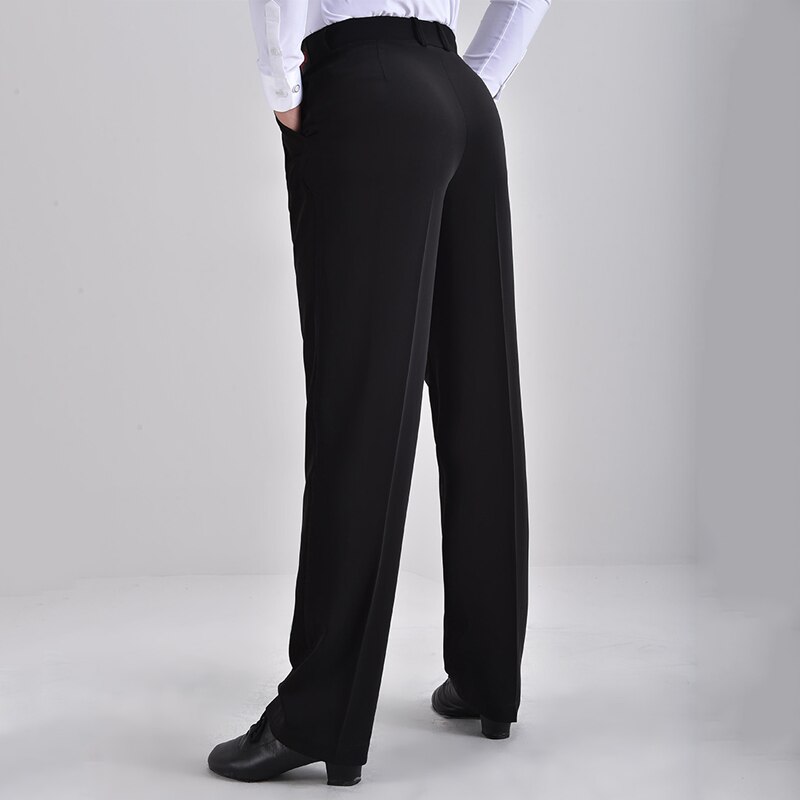Latin Pants Men'S Ballroom Dance Dance Pants Black Trousers Dance Pants Modern Dance Pants Latin Dance Practice Clothes