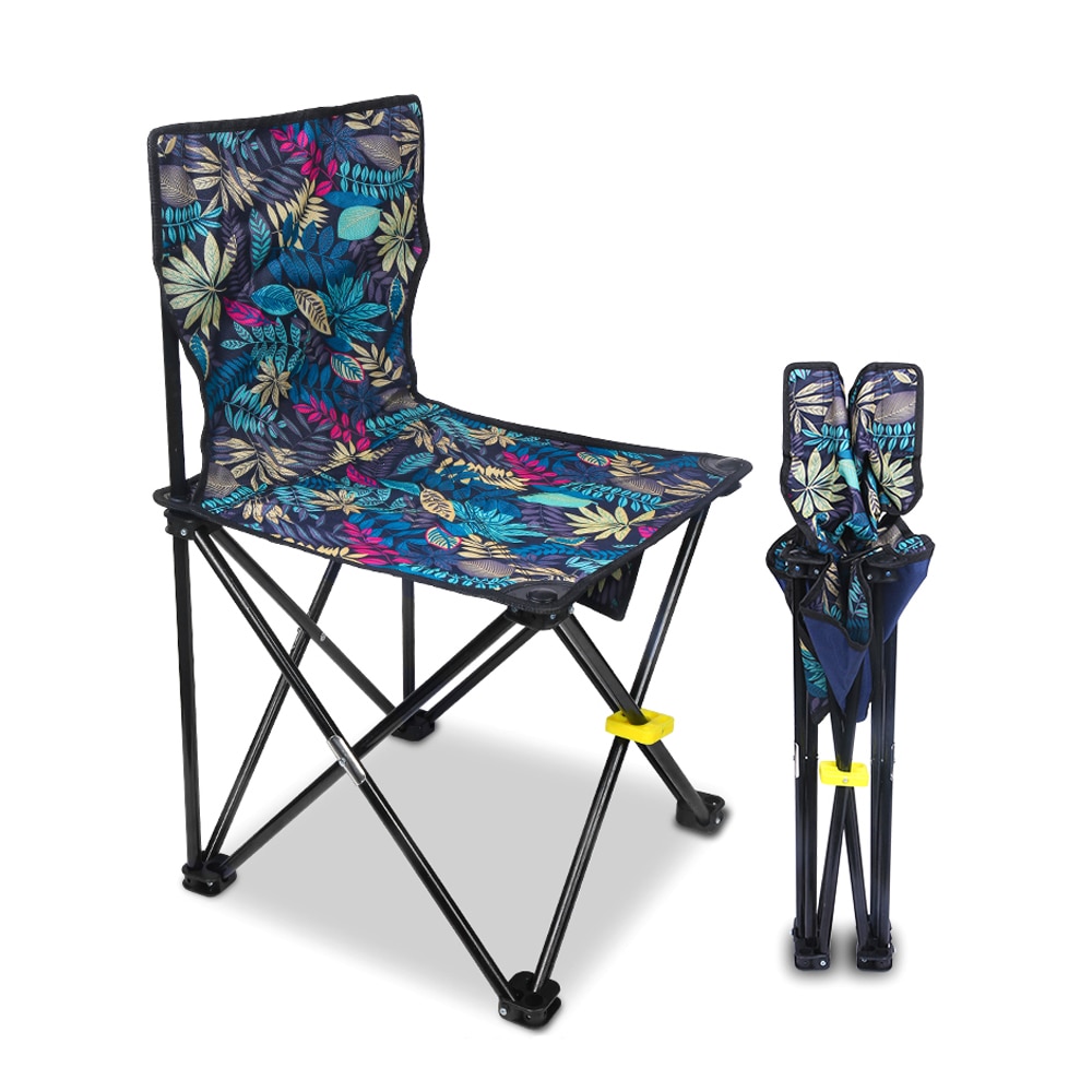 Ultralette udendørs stol bærbar klapstol camping quad stole opbevaringstaske rejser strand vandreture fiskeredskab stol skammel sml