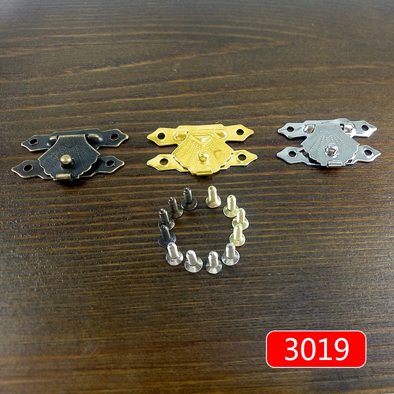 10pcs/lot Wooden box buckle Antique Brass Latches Catches Hasps Wooden Buckles Jewelry Wooden Box box buckle alloy buckle