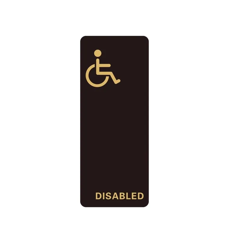 Door Sign Acrylic Restroom Ladies and Gentleman Toilet Sign Plate Mall Office Hotel Wash Room Toilet Reminder Signage Board: 40x30cm / Golden