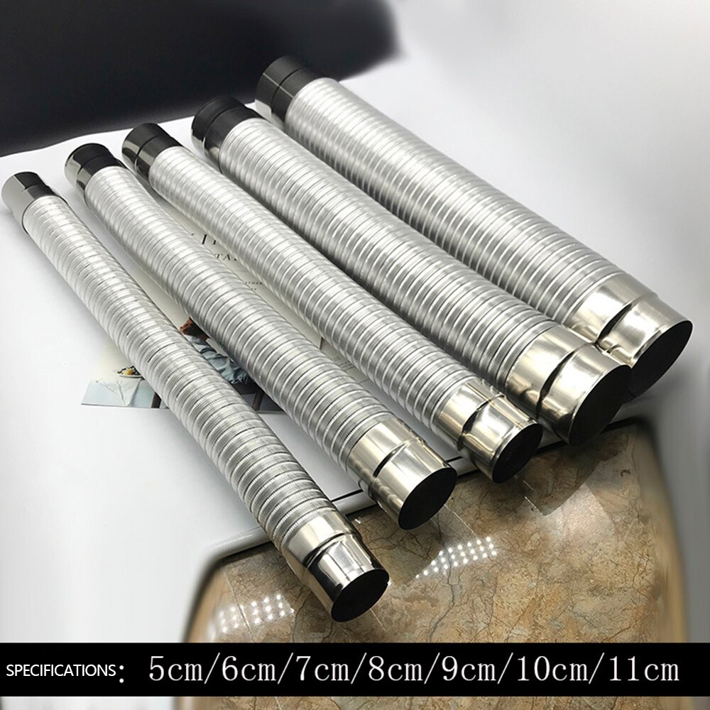 Fireproof gas water heater stainless steel 150mm aluminum strong universal exhaust pipe / extension tube length