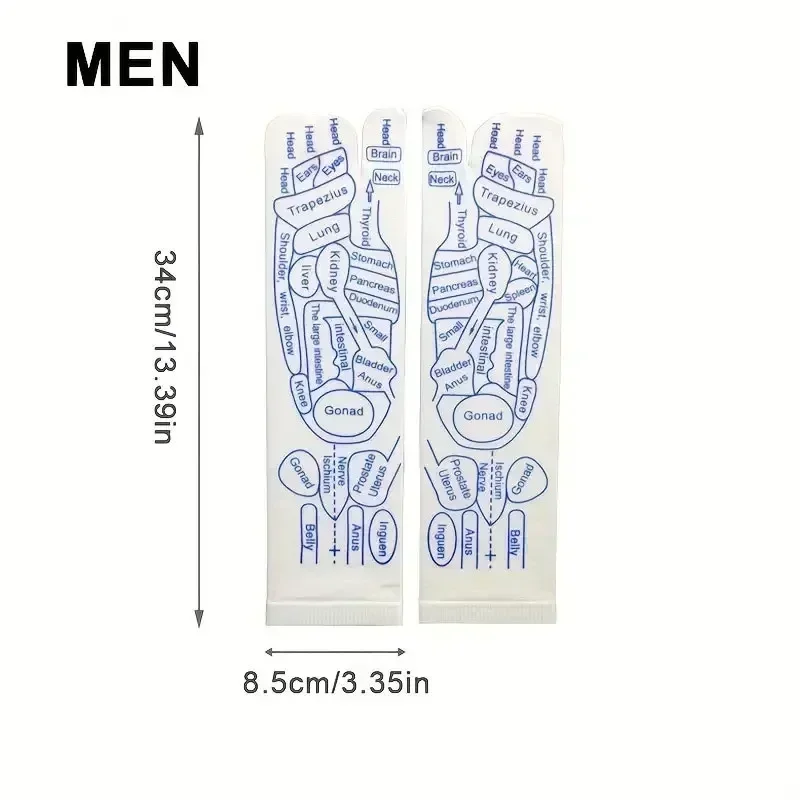 Physiotherapie Fußpflege Massage Lindern Müde Füße Socke Akupressur Fußmassagegerät Reflexzonenmassage Socken Fuß Akupunktmassage Werkzeug: Beige