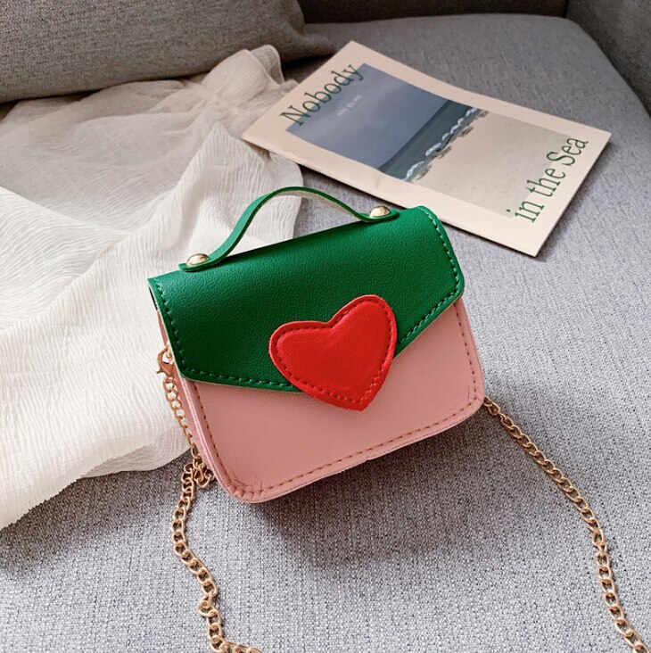 Piger kærlighed farve kontrast messenger taske - gult cover: 3