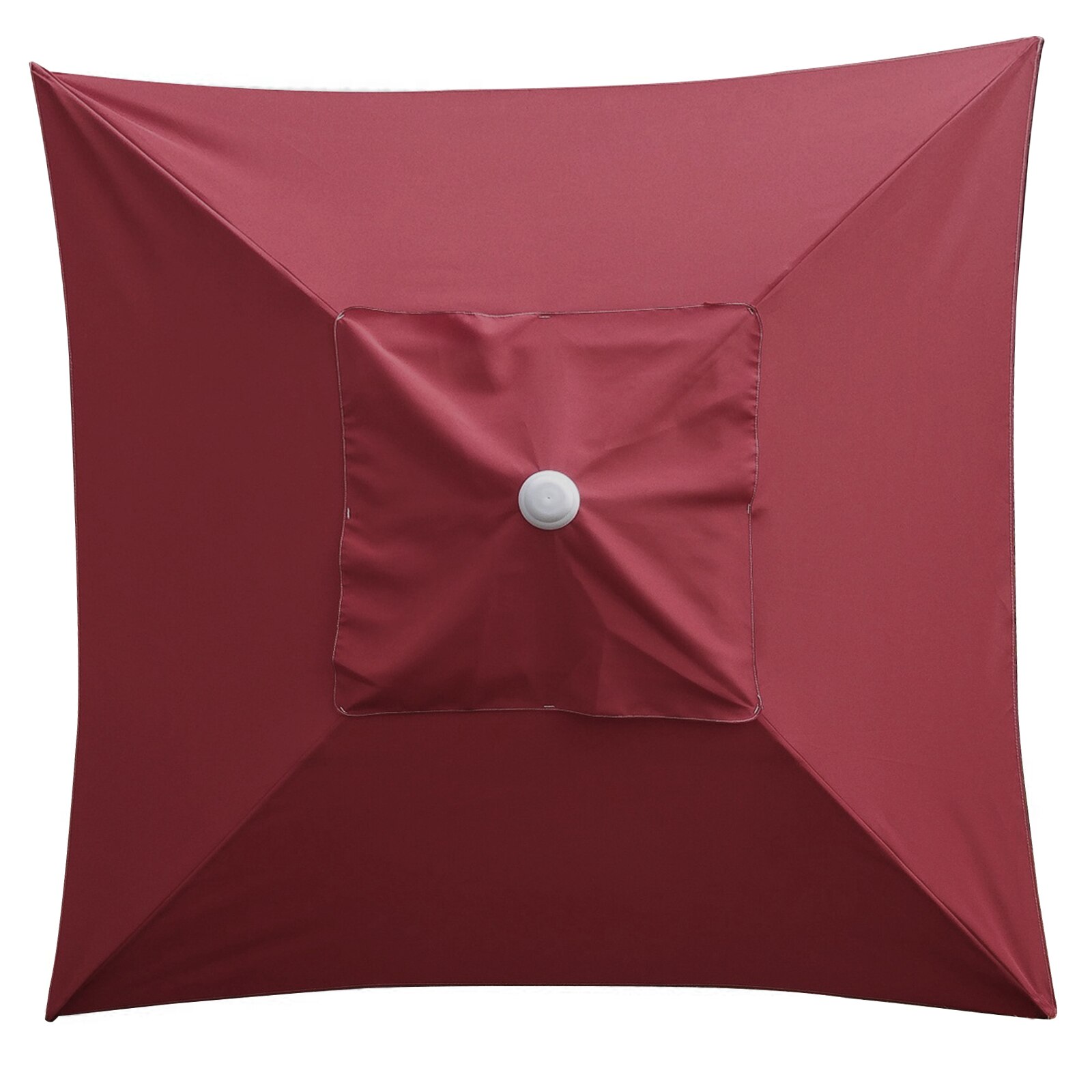 Sonnenschirm Sonnenschirm Baldachin Ohne Rahmen 2x2m 4 Knochen Garten Schwimmbad Anti-Uv Polyester Ersatz Regenschirm Abdeckung Baldachin: wein rot