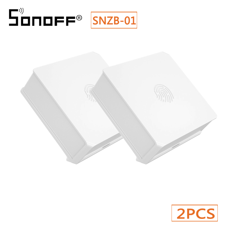 SONOFF Zigbee SNZB-01 Mini Wireless Switch eWeLink APP Remote Control Smart Home Switch Works With ZBBridge IFTTT: 2pcs SNZB-01