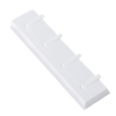 Gancho de de Piano, colgador de llaves de pared, decoración de cuarto de baño, llavero de pared, perchero para ropa, punzón gratis, estante de almacenamiento de útiles de cocina: White
